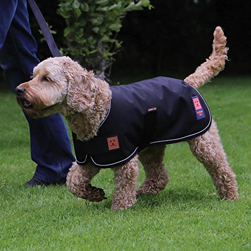Ginger Ted Waterproof Dog Coat warm fleecy lining, reflective piping, quick fastening, jacket raincoat style - Image 4