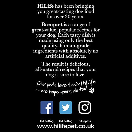HiLife Banquet Adult Wet Dog Food, Flaked Chicken Breast with Rice & Tuna / Flaked Chicken Breast with Rice & Pumpkin, Made With 100% Natural Ingredients (30 Pouches x 100g) - Image 6