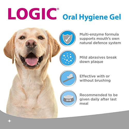 Logic Oral Hygiene Gel for Cats and Dogs, 70 g with Finger Toothbrush, 1 Count ( Pack of 1) - Image 3