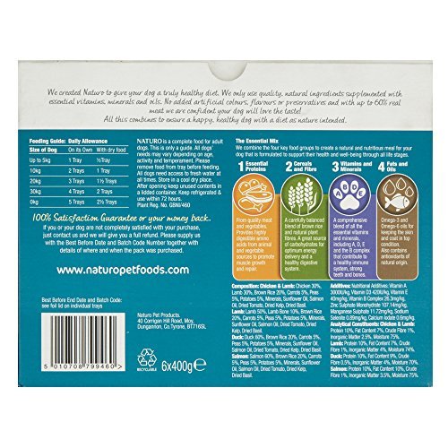 Naturo Wet Dog Food Adult Variety 6 x 400 g (Pack of 4) - Image 4
