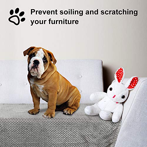 Onarway Dog Blanket Washable Medium 70x100cm Puppy Blanket, Fluffy Fleece Pet Blanket Throw for Puppy Dogs, Cats and Other Small Medium Pets Grey - Image 8