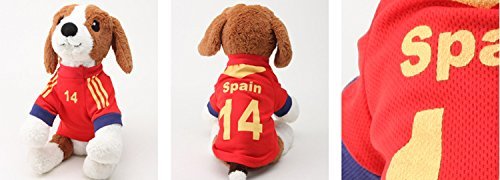 PAWZ Road 2014 Soccer World Cup Pet Football T-shirt Dog Sweater Sport Jersey for Spain - Image 7