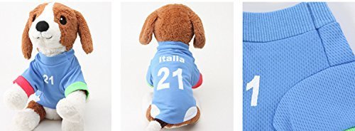 PAWZ Road 2014 Soccer World Cup Pet Football T-shirt Dog Sweater for Italy Sport Jersey - Image 7