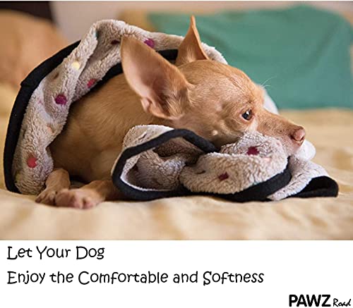 PAWZ Road Pet Dog Blanket Fluffy Fleece Fabric Soft and Cute Warm Dot Print Blanket Washable for Cats and Dogs - Image 4
