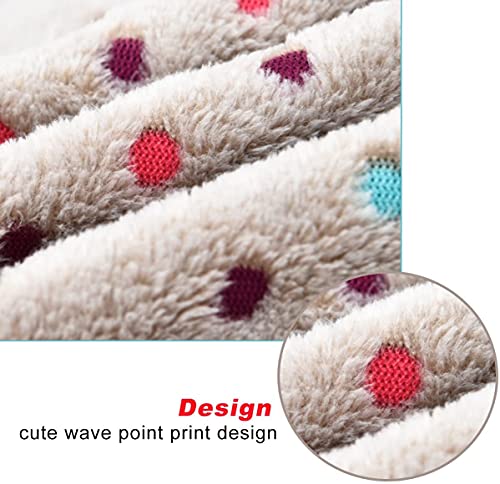 PAWZ Road Pet Dog Blanket Fluffy Fleece Fabric Soft and Cute Warm Dot Print Blanket Washable for Cats and Dogs - Image 7