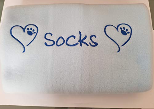 PERSONALISED EMBROIDERED DOG / CAT / PET BLANKET - FLEECE - SUPER SOFT- DIFFERENT COLOURS - Image 6