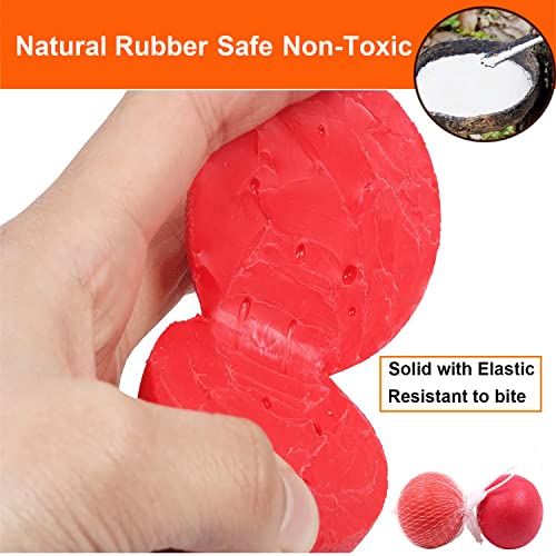 Panlom 3 Pack Dog Balls Indestructible - 100% Natural Rubber Bouncy Dog Ball Non-Toxic Tough Chew Toy for Small to Medium Dog - Image 4