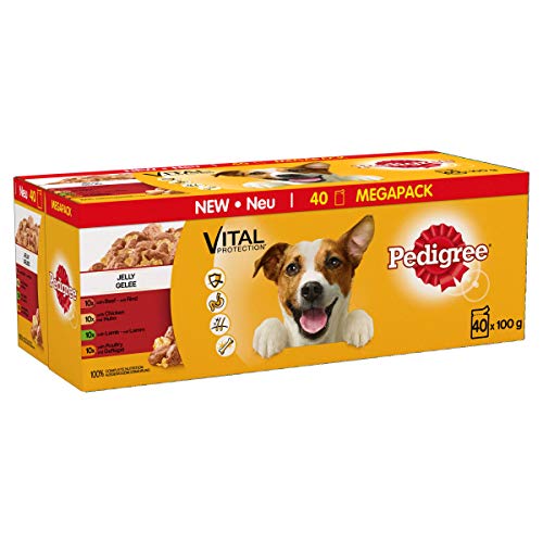 Pedigree Adult Dog Wet Food in Pouch, Mixed Selection in Jelly, 40x100g - Image 3