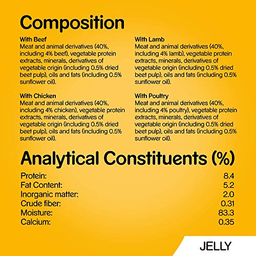 Pedigree Adult Dog Wet Food in Pouch, Mixed Selection in Jelly, 40x100g - Image 7