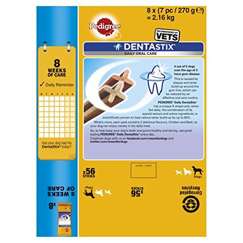 Pedigree Dentastix Daily Oral Care Dental Chews Large Dog 56 Sticks, 8 x 270g - Image 5