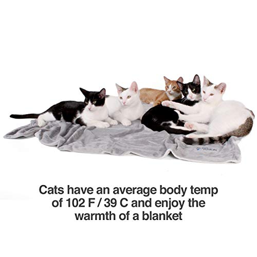 PetFusion Premium Fleece Dog Blanket Micro Plush Cat Blanket, Ultra Soft and Cosy Two-Tone Reversible Machine Washable Blanket for Pets - Grey - Large (135 x 112cm) - Image 7