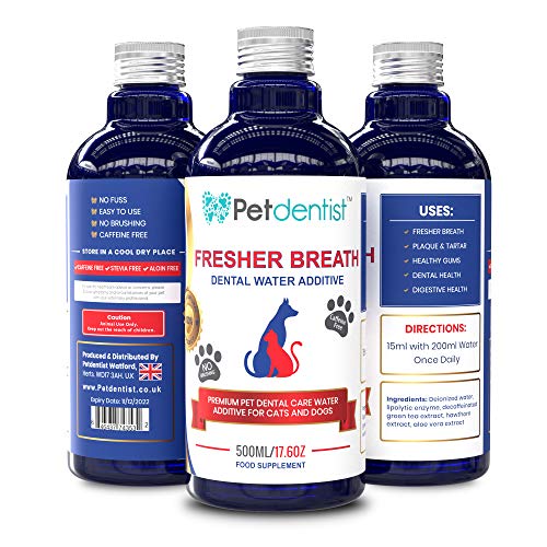 Petdentist Natural Dog Dental Care Fresh Breath Water Additive - Plaque Off Tartar Remover for Dogs Teeth Cleaning Oral Hygiene Freshener - Best for Bad Cat Dog Breath and Gum Health - 500ml - Image 4
