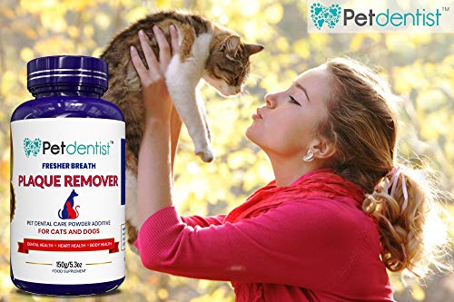 Petdentist Improved Natural Plaque Off Remover Powder for Dogs and Cats - Dental Care for Fresh Breath and Clean White Teeth -150g - Image 10