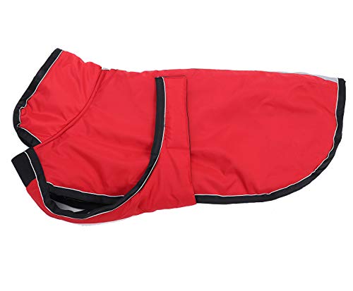 Reflective Parka 300D Dog Coat, Waterproof Dog Jacket for Small Medium Large Dogs with Harness Hole-Red-L - Image 4