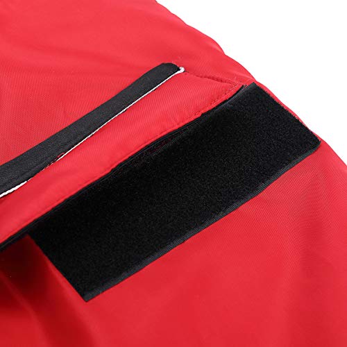 Reflective Parka 300D Dog Coat, Waterproof Dog Jacket for Small Medium Large Dogs with Harness Hole-Red-L - Image 7