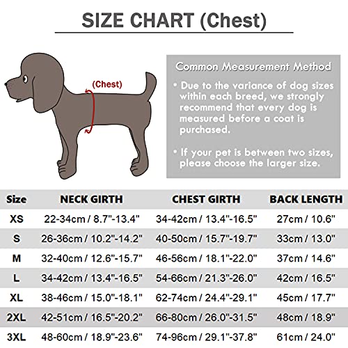 TFENG Waterproof Dog Coat Warm Vest Puppy Jacket with Fleece Lining 6 Colors XS-3XL - Image 3