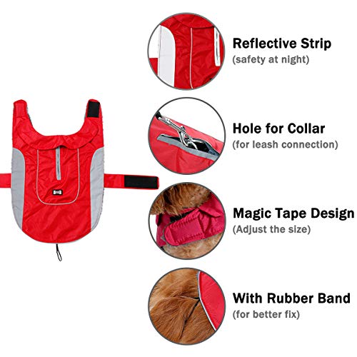 TFENG Waterproof Dog Coat Warm Vest Puppy Jacket with Fleece Lining 6 Colors XS-3XL - Image 4