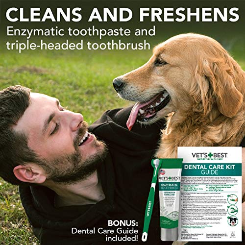 Vet's Best Dental Gel Toothpaste and Toothbrush Kit for Dogs - Image 4