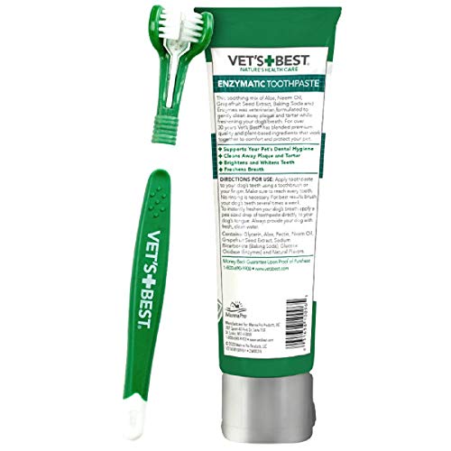 Vet's Best Dental Gel Toothpaste and Toothbrush Kit for Dogs - Image 9
