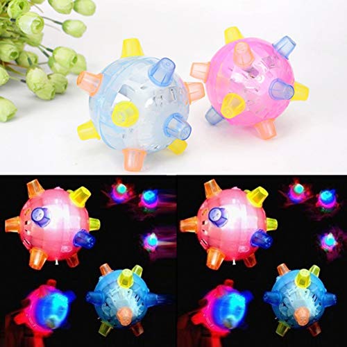 Weesey Dog Toy Ball/IQ Training Ball Toy, LED Disco Jumping Dancing Ball Flashing Light Up Music Bounce Bouncing Ball Toy for Cat Dog - Image 4