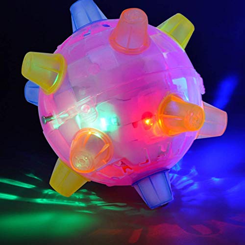 Weesey Dog Toy Ball/IQ Training Ball Toy, LED Disco Jumping Dancing Ball Flashing Light Up Music Bounce Bouncing Ball Toy for Cat Dog - Image 7