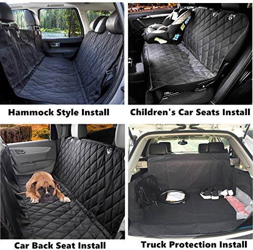 Wimypet 4 in 1 Car Seat Cover/Protector for Dog with Safety Seat Belt Carry Bag, 100% Waterproof Machine Washable , Travel Hammock Dog Accessories 152 x 147 cm - Image 4