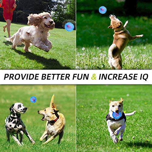 laamei Dog Toy Ball,Dog Food Ball, Pet IQ Treat Ball Interactive Food Dispensing Chew Toys Rubber Bite Resistant Dog Tooth Cleaning Toy Ball For Small Medium Large Dogs - Image 5