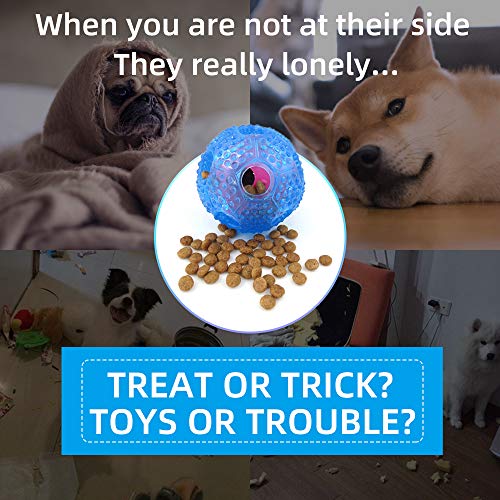 laamei Dog Toy Ball,Dog Food Ball, Pet IQ Treat Ball Interactive Food Dispensing Chew Toys Rubber Bite Resistant Dog Tooth Cleaning Toy Ball For Small Medium Large Dogs - Image 7