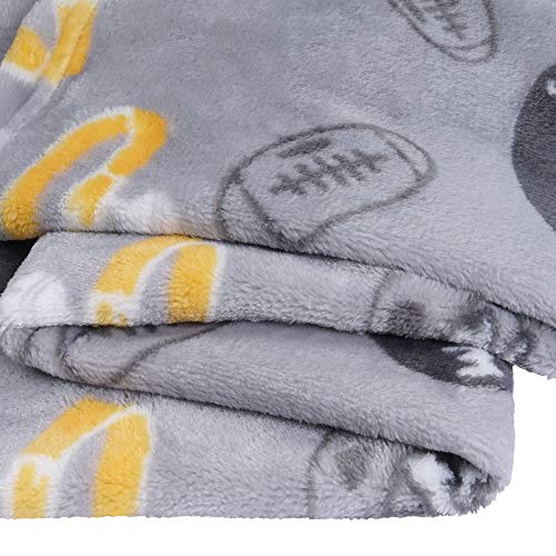 softan Pet Blanket, Fluffy Dog Bed Blanket, Super Soft Bed Cover for Puppy and Kitten, Washable and Warm Animal Blanket for Small Medimu Dog, Cute Print Design for Pet Gift Ideas, 80 ×100cm, Grey - Image 8