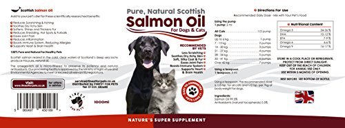 100% Pure, Natural Scottish Salmon Oil For Dogs, Cats, Horses and Pets. Omega 3, 6 & 9 Supplement For Skin, Coat, Joint, Heart & Brain Health. Results in 30 Days or Your Money Back - Image 8