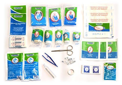 90 Piece Premium Kit Includes Eyewash, 2 x Cold (Ice) Packs and Emergency Blanket for Home, Office, Car, Caravan, Workplace, Travel - Astroplast First aid Kit Bag - Image 6