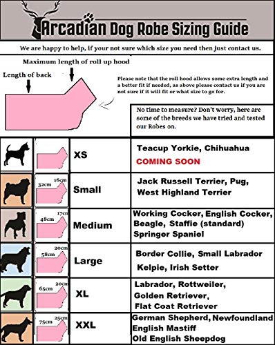 Arcadian Microfibre Dog Robe. Quick-Drying and Super Absorbent. Easy to Use, Comfortable, Adjustable Straps. - Image 3