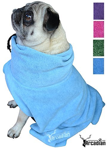 Arcadian Microfibre Dog Robe. Quick-Drying and Super Absorbent. Easy to Use, Comfortable, Adjustable Straps. - Image 5