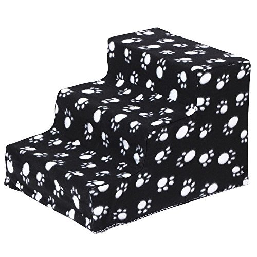 Beyondfashion Portable 3 Steps Dog Cat Ladder Pet Soft Stairs Ramp w/Washable Cover - Image 3