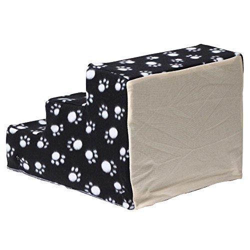 Beyondfashion Portable 3 Steps Dog Cat Ladder Pet Soft Stairs Ramp w/Washable Cover - Image 4