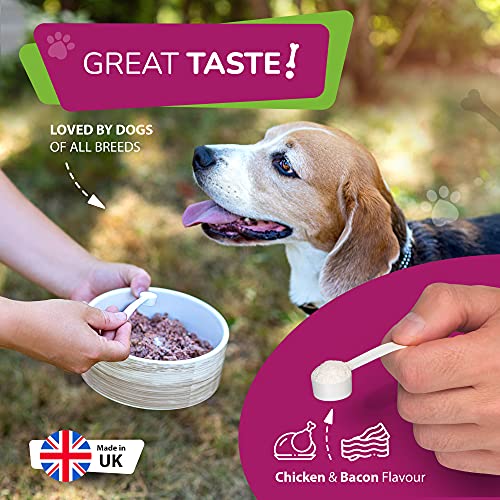 Dog Probiotic Powder – Chicken & Bacon Flavour Probiotic for Dogs – Dog Digestive Supplements w/No Gluten or Dairy – Mix-In Powdered Probiotics for Dogs Powder by Furever Friendz - Image 6