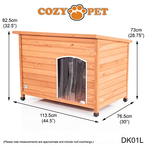 Cozy Pet Insulated Wooden Dog Kennels 4 Sizes With Removable Floor For Easy Cleaning Dog House Dog Kennels Dog Houses - Image 3