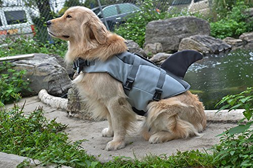 Dog Ristop Life Jacket,Fish Style Floatation Vest,Brighted Colour Easy Handle for Small Medium Large Breeds By HeroDog - Image 4