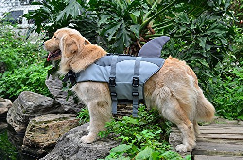Dog Ristop Life Jacket,Fish Style Floatation Vest,Brighted Colour Easy Handle for Small Medium Large Breeds By HeroDog - Image 5