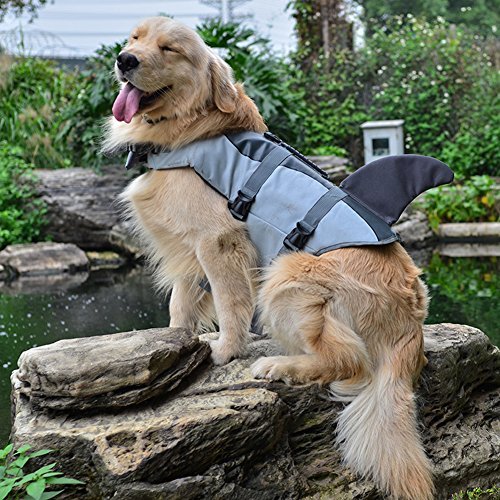 Dog Ristop Life Jacket,Fish Style Floatation Vest,Brighted Colour Easy Handle for Small Medium Large Breeds By HeroDog - Image 7