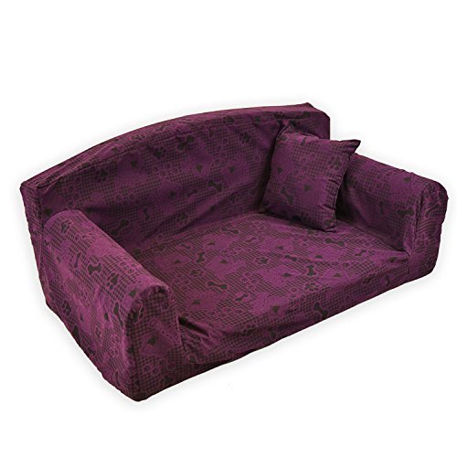 Dog Tired Purple – Pet Sofa. Trendy 3 sizes Dog bed. Modern cover material. Made in UK - Image 3