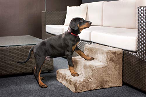 Easy Step dog stairs in beige - Removable cover - L43 cm - W41 cm - H29 cm - Image 3