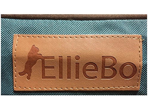 Ellie-Bo Dog Beds Soft and Washable Dog Crate Mattress Water Resistant Oxford Weave Cover Orthopaedic Memory Foam Filler Fit 48 Inch Cage Size XXL 117 x 75 x 6cm Dog Bed in Green with Brown Piping - Image 4