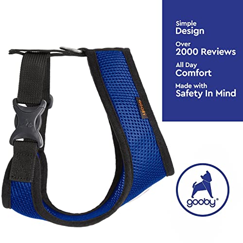 Gooby Soft Mesh Dog Harness - All Weather Mesh Head-in Small Dog Harness with D Ring Leash - Perfect on The Go Breathable Dog Harness for Medium Dogs No Pull and Small Dogs for Indoor and Outdoor Use - Image 5
