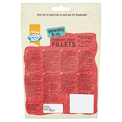 Good Boy - Tender Beef Fillets - Dog Treats - Made with 100% Natural Beef - 90 g ℮ - No Artificial Flavouring - Case of 10 - Image 4