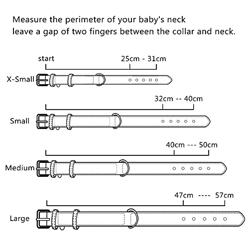 Grand Line Leather Dog Collar, Wider and Thicker Durable Dog Collar with Soft Padded, Adjustable Pet Dog Collar for Small Medium Large Cat Puppy (Brown, M) - Image 5