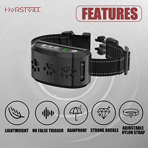HVRSTVILL Advanced Bark Collar, Anti Bark Collar for Small Medium Large Dogs, Stop Barking Device - NO SHOCK, Safely and Humane with Sound & Vibration, Rechargeable and Adjustable Belt 7-55kg - Image 6