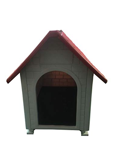 HYGRAD BUILT TO SURVIVE Large Waterproof Outdoor Indoor Plastic Pet Puppy Dog House Home Shelter Kennel Water Resistant and Attractive for Small to Large Sized Dogs - Perfect for Backyards - Image 6