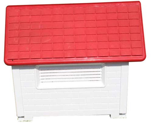 HYGRAD BUILT TO SURVIVE Large Waterproof Outdoor Indoor Plastic Pet Puppy Dog House Home Shelter Kennel Water Resistant and Attractive for Small to Large Sized Dogs - Perfect for Backyards - Image 7