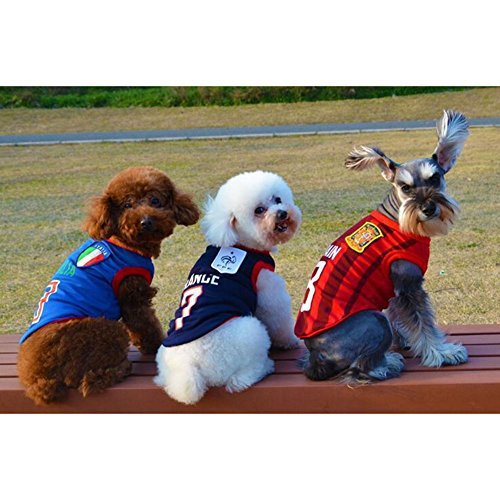 hibote Pet Dog Football World Cup T-shirts Puppy Spring Summer Apparel Costumes Clothes - Image 5